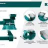 Тиски KRAFTOOL Reversible слесарные 32705-200 купить в Ижевске