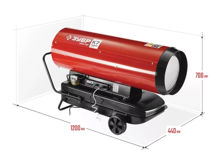 Пушка дизельная прямого нагрева дисплей К7 ДП-К7-65000-Д серия МАСТЕР купить в Ижевске