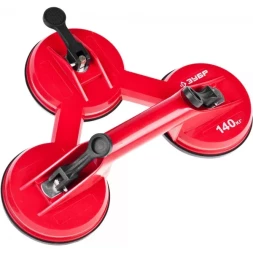 ЗУБР "МАСТЕР". Стеклодомкрат пластмассовый, тройной, 100кг 33724-3