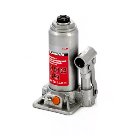 Домкрат гидравлический бутылочный 3 т в пластиковом кейсе Matrix 50774 купить в Ижевске