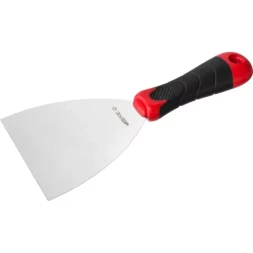 Шпатель ЗУБР "МАСТЕР", профилированное нержавеющее полотно, 2к ручка, 100мм 10072-10