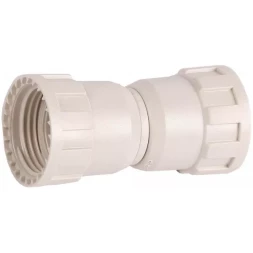 Соединитель ЗУБР "ШиреФит" "накидная гайка - накидная гайка", 20мм 51496-20