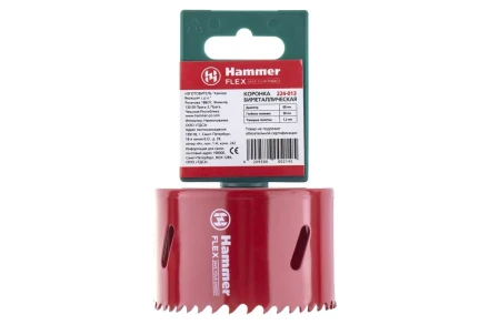 Коронка биметаллическая HAMMER Ф68х38мм 5/8" BiMETALL (224-013) купить в Ижевске