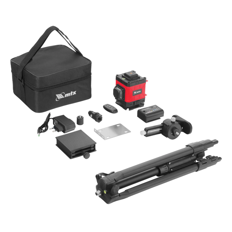 Лазерный уровень м-призм. ML 360-3 Pro SET, 30 м, акк. Li 3000 мАч, состоит из 2 частей// MTX 350835 купить в Ижевске