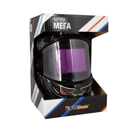 Маска сварщика Корунд МЕГА чёрная ф-р MEGA внеш. регулировка в коробке купить в Ижевске