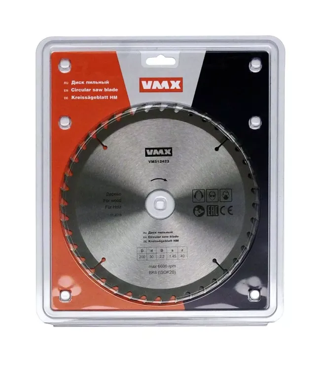 Диск пильный ф200х30 z40 дерево VMX 512423 купить в Ижевске