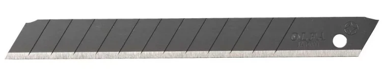 Лезвия OLFA сегментированные BLACK MAX, 9х80х0,38мм, 13 сегментов, 50шт OL-ABB-50B купить в Ижевске