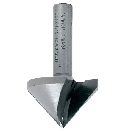 Фреза пазовая галтельная V-обр 90 град. ф31,8мм хв 8мм Энкор 28049 купить в Ижевске