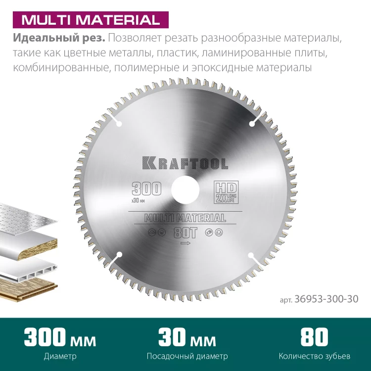Диск пильный Multi Material, повышенный ресурс 36953-300-30 купить в Ижевске