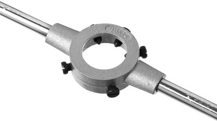 Плашкодержатель, ЗУБР Мастер 28142-38, с центровочными и прижимными винтами, 38х14мм для М12 - М14, L - 315мм 28142-38_z01 купить в Ижевске