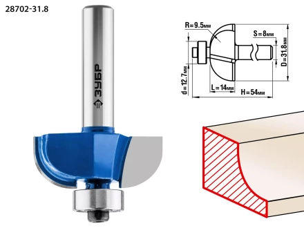 Фрезы кромочные калевочные №2 с подшипником 127мм серия ПРОФЕССИОНАЛ купить в Ижевске