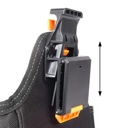 Быстросъемная поясная сумка модульного типа на клипсе с клапаном на липучке КВТ СМ-09 (91982) купить в Ижевске