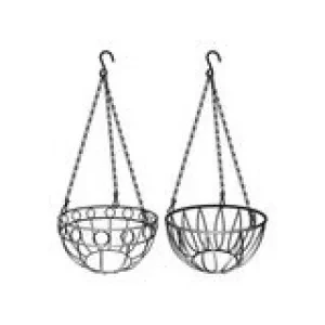 Подвесное кашпо диаметр 26 см высота с цепью и крюком 53,5 см  PALISAD 69015 купить в Ижевске