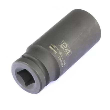 Головка ударная удлиненная шестигранная 24 мм 1/2&quot; CrMo Stels 13949 купить в Ижевске