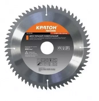 Диск пильный по дереву Кратон PROFESSIONAL O450 х 50 х 3,8 мм 40Т 1 06 03 024 купить в Ижевске