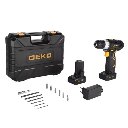 Дрель аккумуляторная DEKO GCD20DU3 SET 4, 063-4144 + набор 13 аксессуаров купить в Ижевске