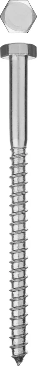 Шурупы ЗУБР "МАСТЕР" с шестигранной головкой, оцинкованные, 8x120мм, 25шт 4-300451-08-120 купить в Ижевске