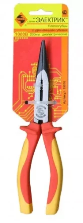 Плоскогубцы с удл. губками  диэлектр. 200мм 1/6/60 19016 купить в Ижевске