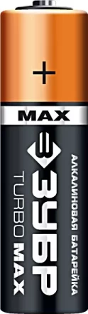 Батарейка ЗУБР &quot;TURBO MAX&quot; щелочная (алкалиновая), тип AA, 1,5В, 4шт на карточке 59206-4C купить в Ижевске
