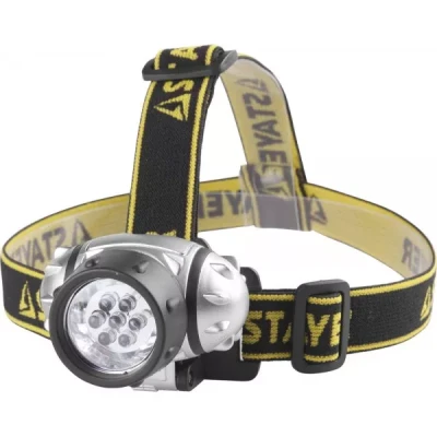 Фонарь STAYER "STANDARD" налобный светодиодный, 7LED, 3 режима, 3ААА 56572