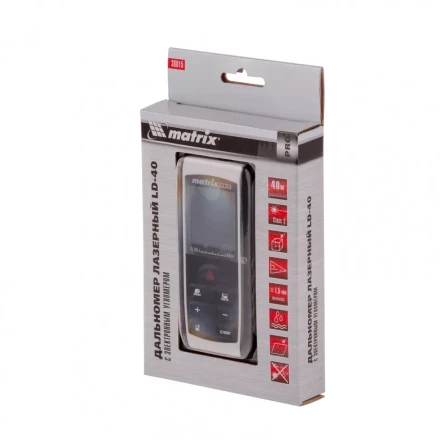 Лазерный дальномер Matrix LD-40 с электронным угломером 38015 купить в Ижевске