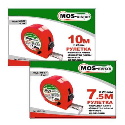 Рулетка измерительная MOS-DISTAR MS37-7525 купить в Ижевске