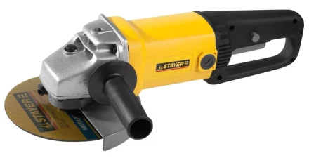 Машина STAYER углошлифовальная, дополнительная рукоятка, ключ, 180мм, 6000об/мин, 1800Вт SAG-180-1800 купить в Ижевске
