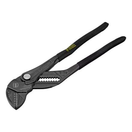Клещи переставные Denzel 17910, кнопочный механизм, обливные рукоятки, сантехнические, 250 мм купить в Ижевске