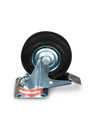 Колесо поворотное резина SCb 55 125 мм с тормозом (N) 1024167 купить в Ижевске