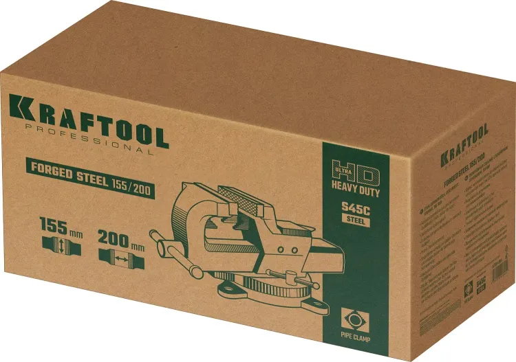 Тиски KRAFTOOL FORGE кованные стальные 32700-200 купить в Ижевске