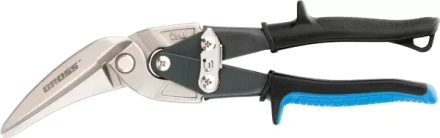 Ножницы по металлу&quot;PIRANHA&quot;,270мм,прямой и правый проходной рез,сталь-СrMo, двухкомп.рук-ки GROSS 78333 купить в Ижевске