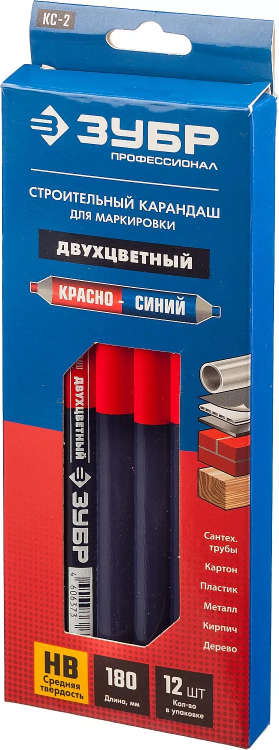 Карандаш разметочный двухцветный серия ПРОФЕССИОНАЛ купить в Ижевске