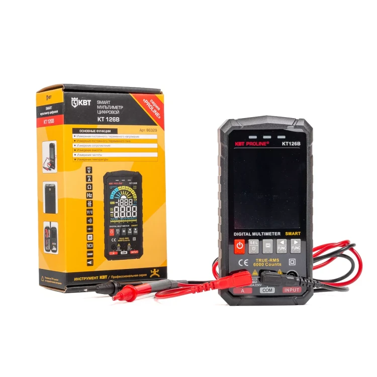 Мультиметр цифровой КВТ SMART KT 126В с True RMS (86329) купить в Ижевске