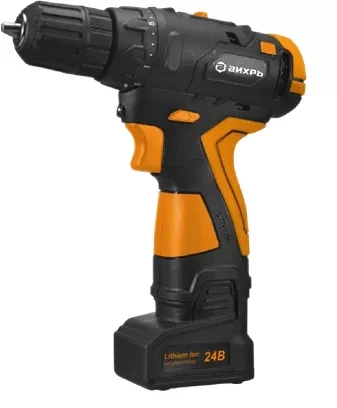 Дрель-шуруповерт аккумуляторная Вихрь ДА-18Л-2К/Б бесщеточный двигатель купить в Ижевске