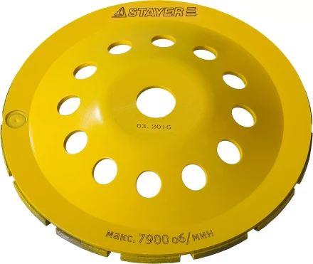 Чашка STAYER &quot;PROFESSIONAL&quot; алмазная сегментная двухрядная, высота 22,2мм, 180мм 33381-180 купить в Ижевске
