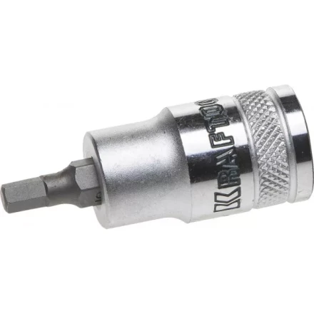 Торцовая бита-головка KRAFTOOL &quot;INDUSTRIE QUALITAT&quot;, материал S2, HEX, сатинированная, 1/2&quot;, H5 27908-05_z01 купить в Ижевске