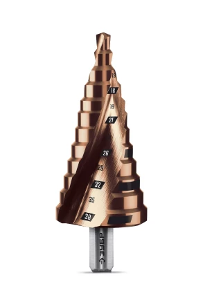 ЗУБР КОБАЛЬТ 6-38мм, 12 ступеней, винтовая проточка, сверло ступенчатое, ПРОФЕССИОНАЛ (29674-6-38-12) купить в Ижевске
