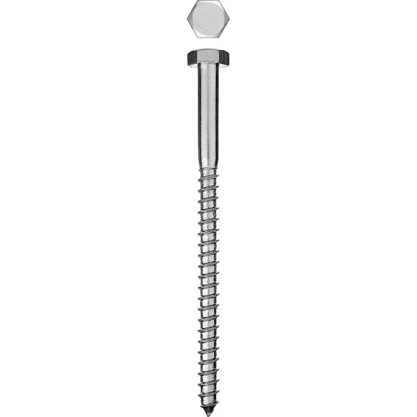 Шурупы ЗУБР "МАСТЕР" с шестигранной головкой, оцинкованные, 6x90мм, 4шт 300456-06-090 купить в Ижевске