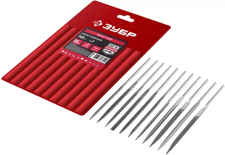 ЗУБР 10 шт, 140 мм, набор надфилей в чехле (1605-H10) купить в Ижевске