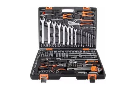 Набор инструментов, 1/2&quot;, 1/4&quot;, CrV, в кейсе 151 предмет Вихрь 73/6/7/9 купить в Ижевске