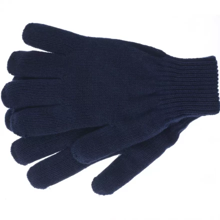 Перчатки трикотажные акрил двойные синий двойная манжета Сибртех Россия 68685 купить в Ижевске