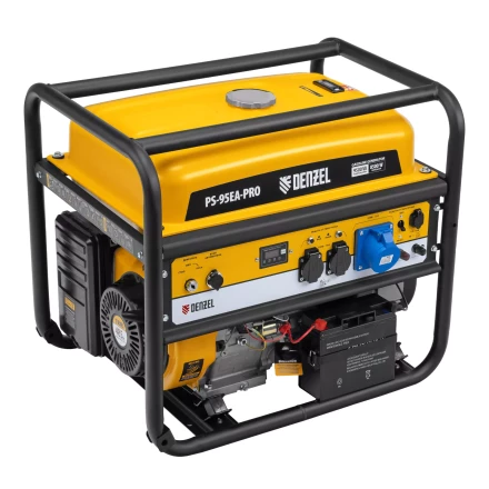 Генератор бензиновый Denzel PS-95EA-PRO, 9,5 кВт, 230 В, 40 л, разъём ATS, эл.старт купить в Ижевске