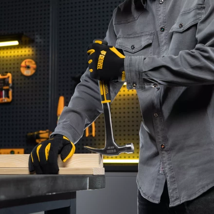 Молоток-гвоздодер 450 г Denzel, цельнометаллический, двухкомпонентная рукоятка, 10423 купить в Ижевске