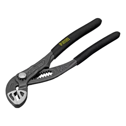 Клещи переставные Denzel 17905, кнопочный механизм, обливные рукоятки, 180 мм купить в Ижевске