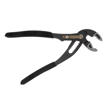 Клещи переставные Denzel 17905, кнопочный механизм, обливные рукоятки, 180 мм купить в Ижевске