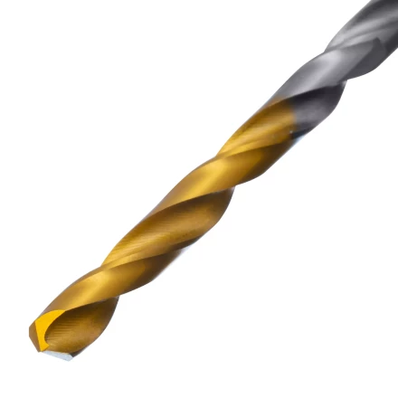 Сверло спиральное по металлу Denzel 4 x 75 мм, Р6М5, Golden Tip, 718229 купить в Ижевске