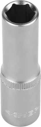 Головка торцовая ЗУБР &quot;МАСТЕР&quot; (1/2&quot;), удлиненная, Cr-V, FLANK, хроматированное покрытие, 12мм 27726-12 купить в Ижевске