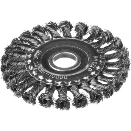 DEXX. Щетка дисковая для УШМ, жгутированная стальная проволока 0,5мм, 125ммх22мм 35100-125 купить в Ижевске