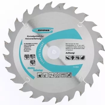 Пильный диск по дереву 185 x 20/16 x 24Т GROSS 73313 купить в Ижевске