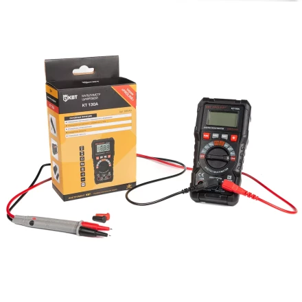 Мультиметр цифровой КВТ KT 130A с автоматическим выбором пределов измерений (88549) купить в Ижевске